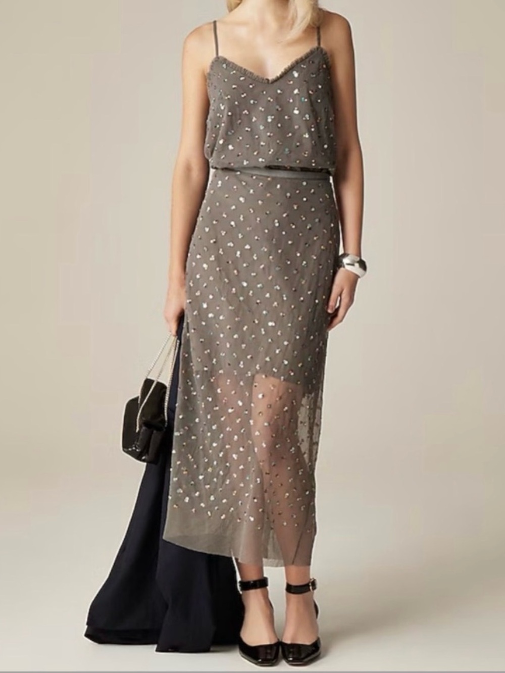 J. Crew Collection New Gwyneth Layered Slip Skirt